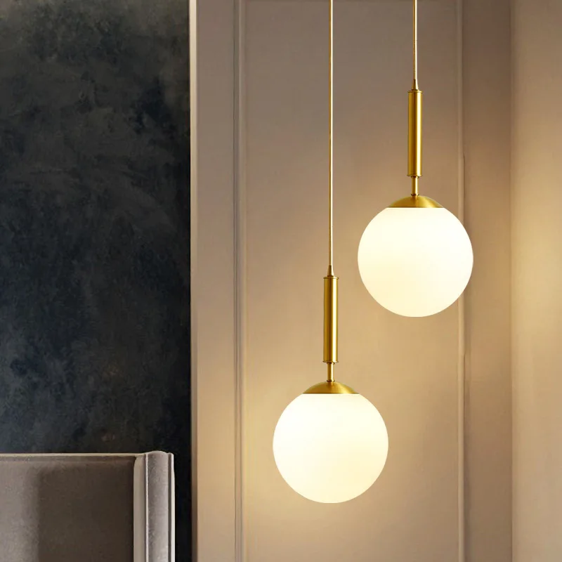 Luxx Gold Glass Pendant Light