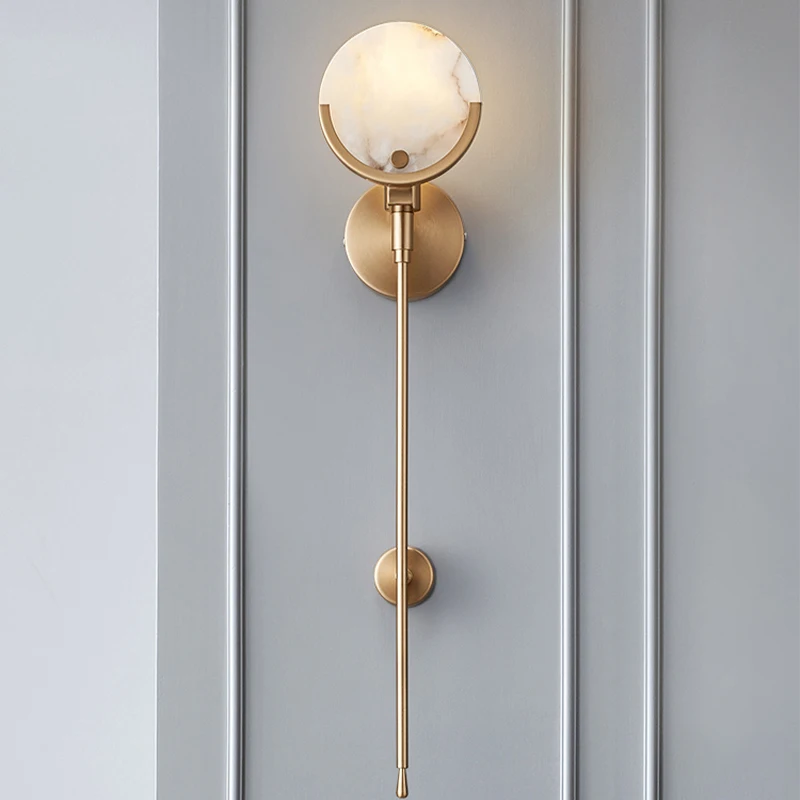 Gold Marble Wall Sconce