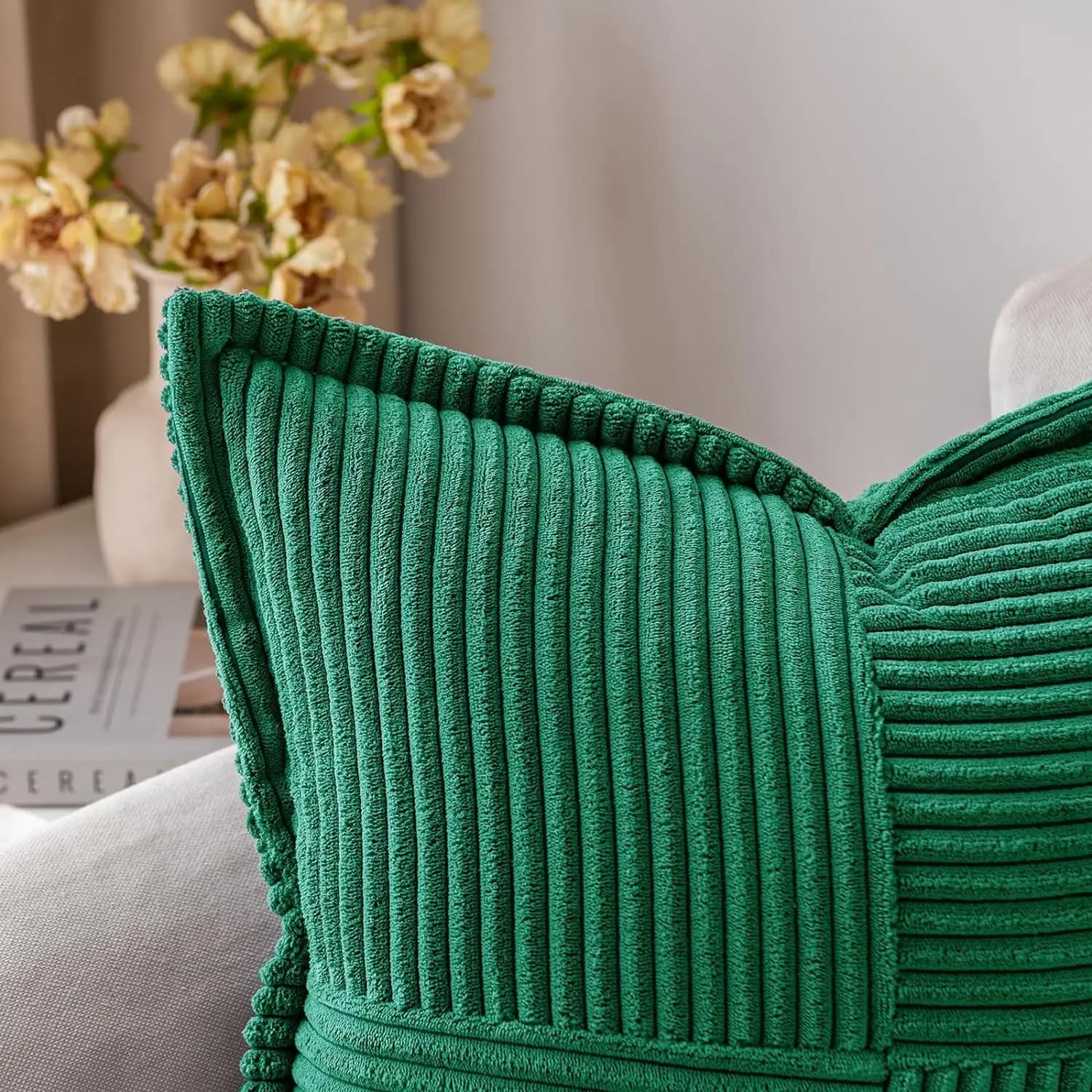 Boho Corduroy Cushion Cover — detail 2